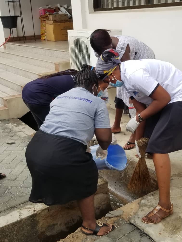 CLEAN UP EXERCISE AT THE TEMA STATION AND OFFICE PREMISES