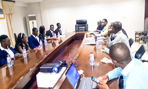 FINAL YEAR BUSINESS ADMINISTRATION STUDENTS OF UPSA VISIT THE MINISTRY OF TRANSPORT