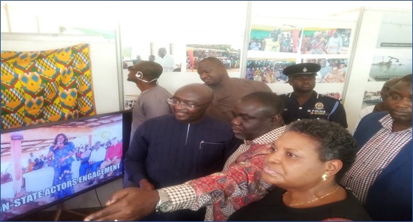 HIS EXCELLENCY THE VICE PRESIDENT DR. MAHAMADU BAWUMIA VISITED MOT STAND IN KUMASI