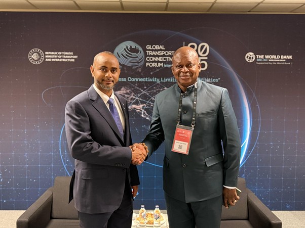HON. NIKPE DISCUSSES PORT DEVELOPMENT WITH SOMALI COUNTERPART