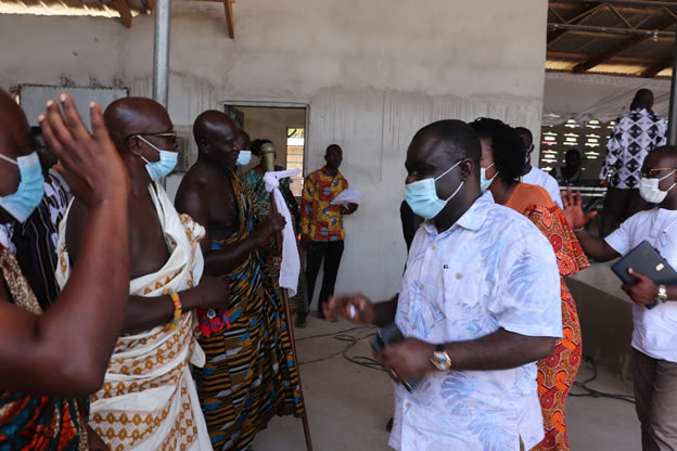 MINISTRY OF TRANSPORT HOLDS STAKEHOLDERS’ SENSITIZATION ON FISH LANDING SITE WITH THE PEOPLE OF ABANDZE