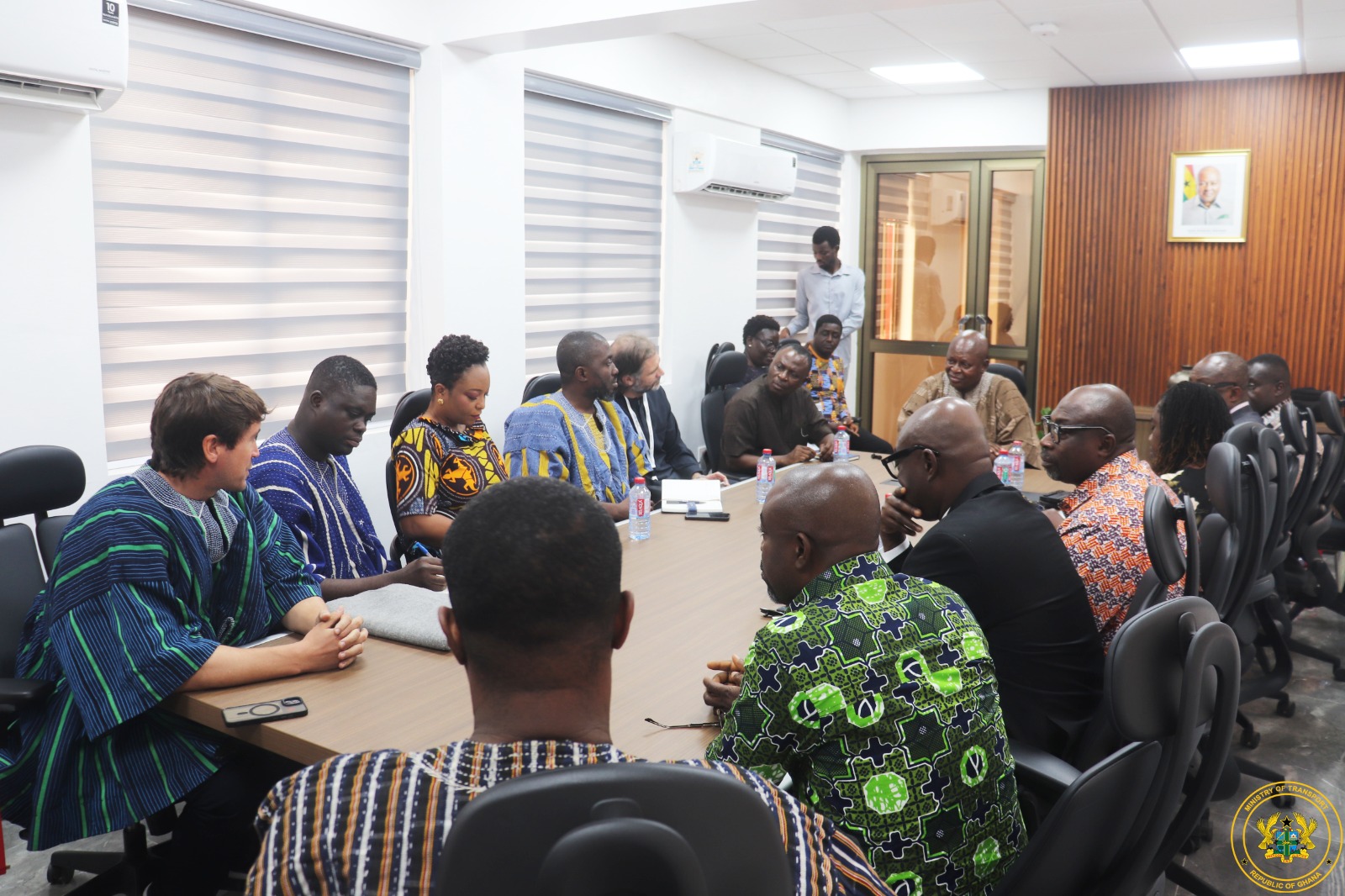 OFFICIALS OF AIR GHANA PAY COURTESY CALL ON TRANSPORT MINISTER – ANNOUNCE ARRIVAL OF NEW BOEING 737-400 FREIGHTER