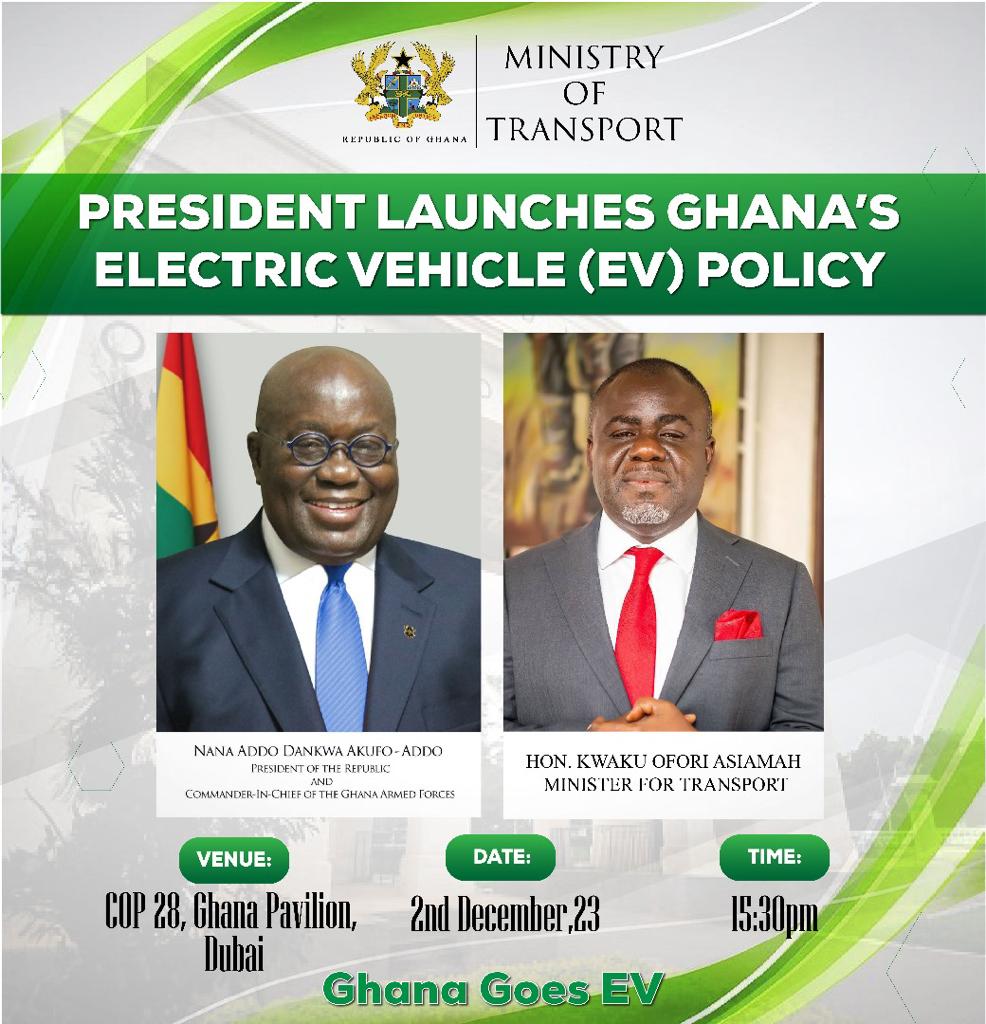 President launches ghana's electric vehicle(ev) policy