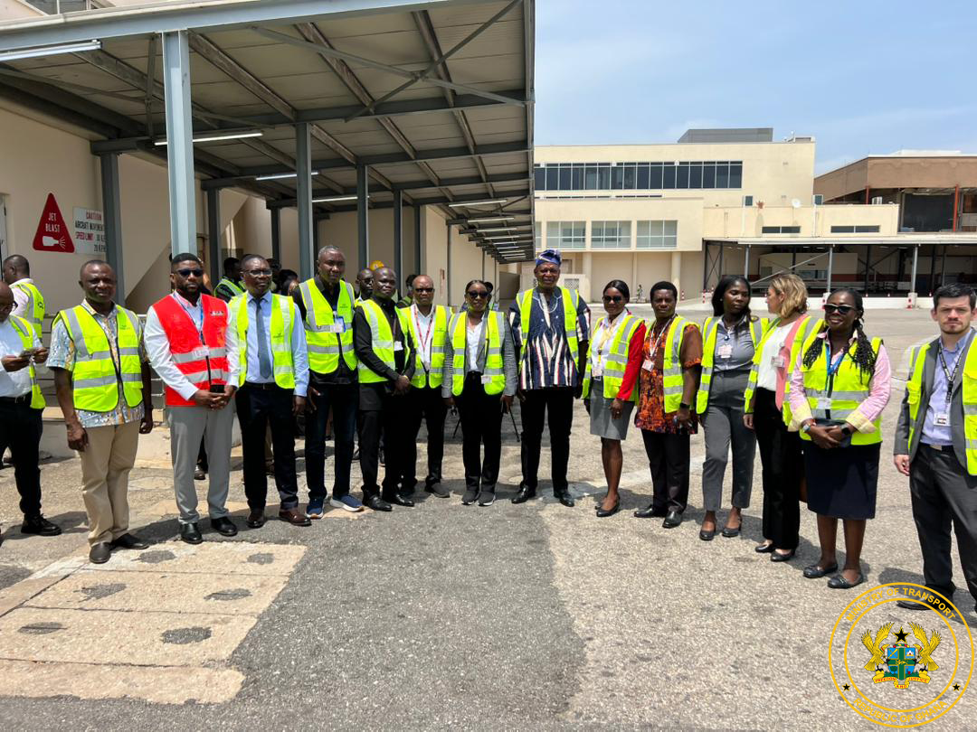 TRANSPORT MINISTER INSPECTS ONGOING WORKS AT TERMINAL 2 OF ACCRA INTERNATIONAL AIRPORT